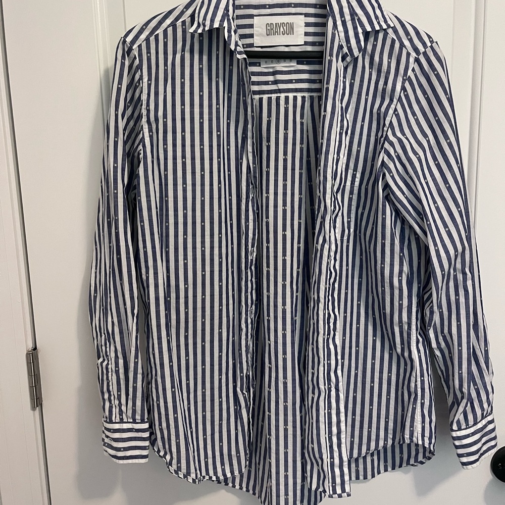 Grayson stripped button up